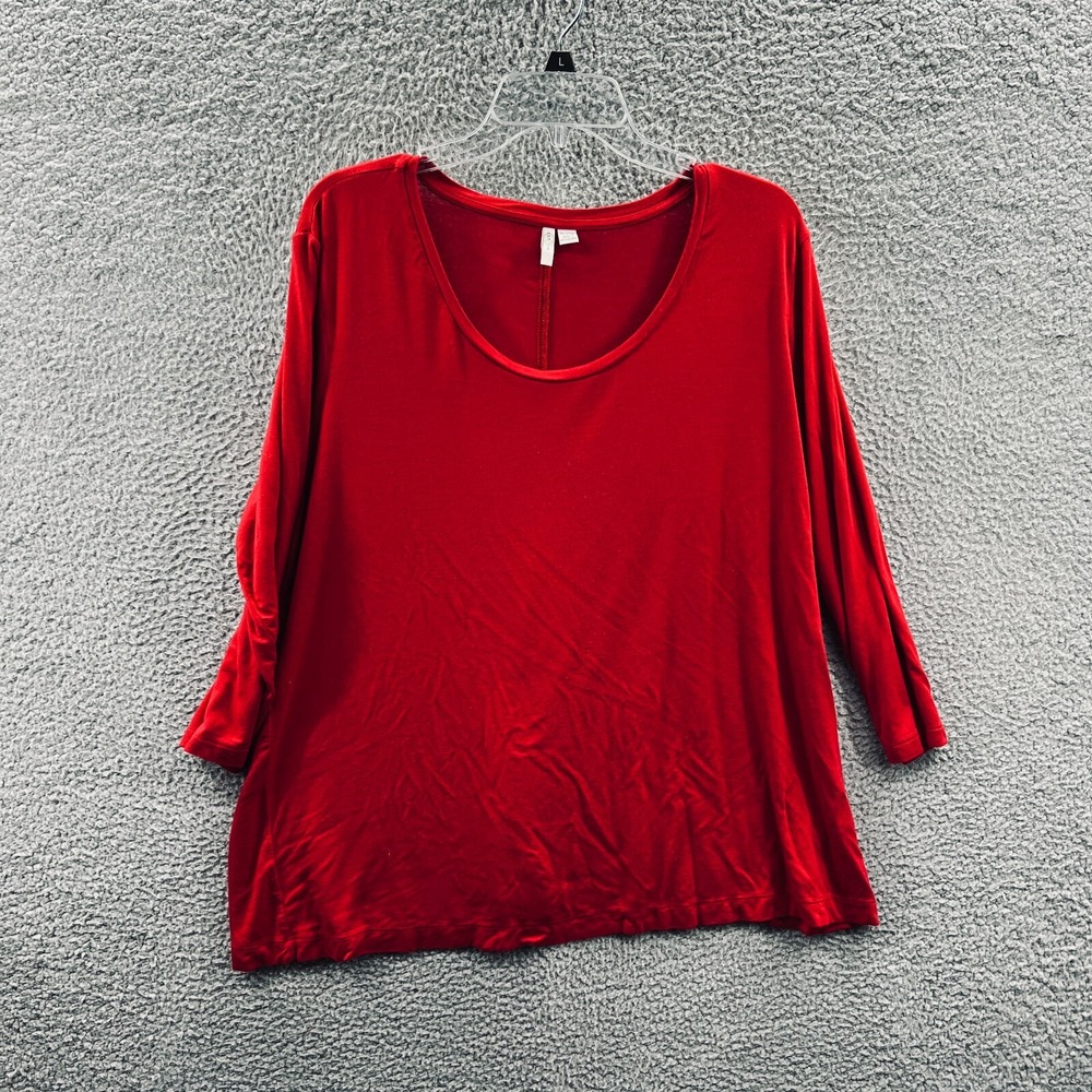 Womens Lagenlook Tunic Top 18/20W Stretch Cozy Minimalist Oversized Everyday
